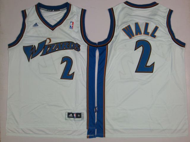 NBA Washington Wizards 2 John Wall New Revolution 30 Swingman White Jersey